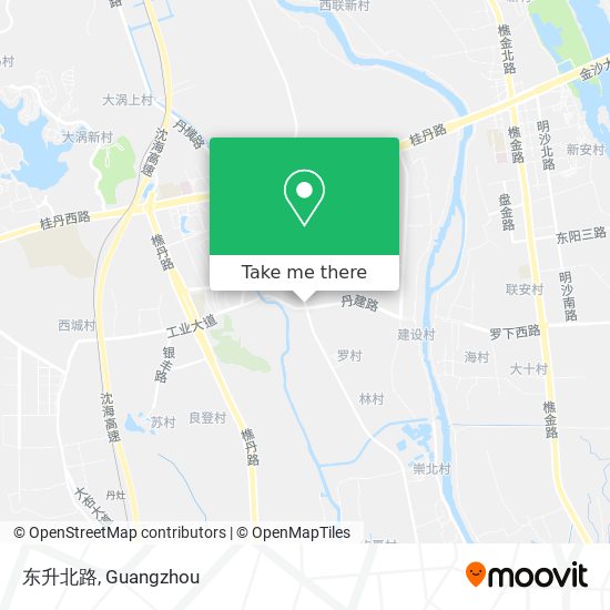 东升北路 map