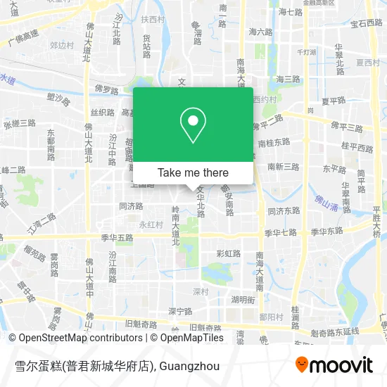 雪尔蛋糕(普君新城华府店) map