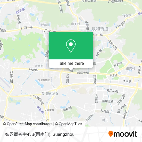 智盈商务中心B(西南门) map