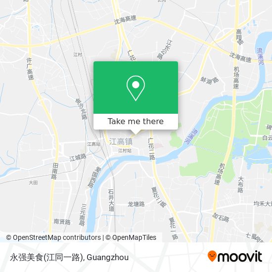 永强美食(江同一路) map