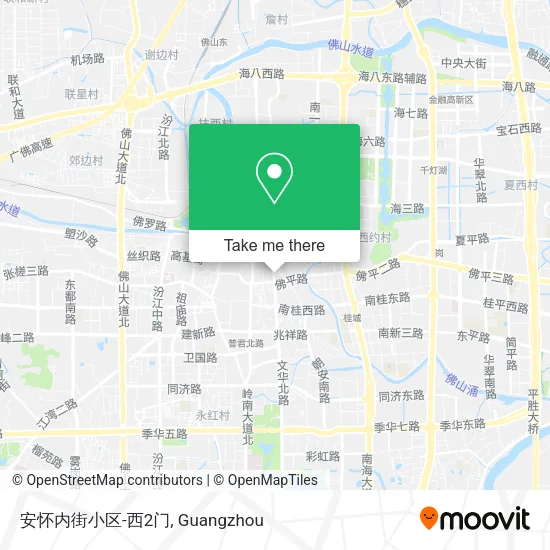 安怀内街小区-西2门 map