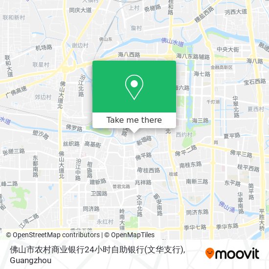 佛山市农村商业银行24小时自助银行(文华支行) map