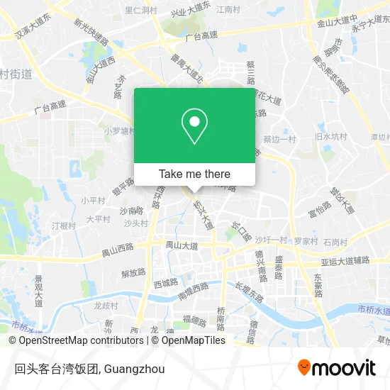 回头客台湾饭团 map