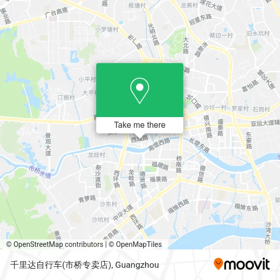 千里达自行车(市桥专卖店) map