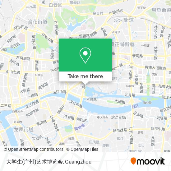大学生(广州)艺术博览会 map