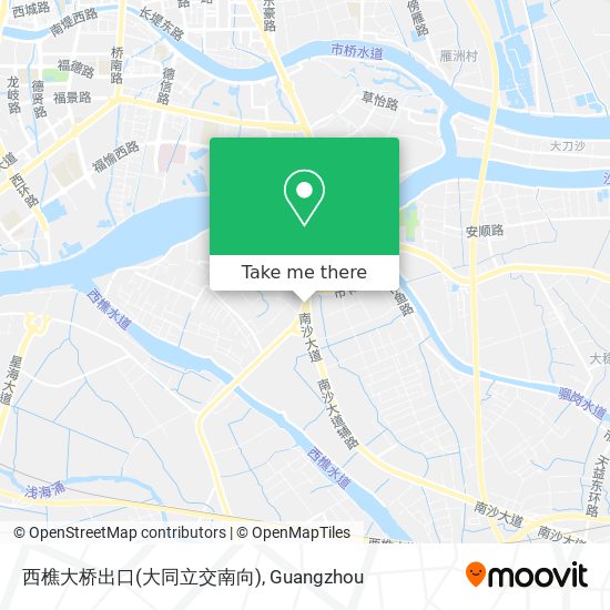 西樵大桥出口(大同立交南向) map