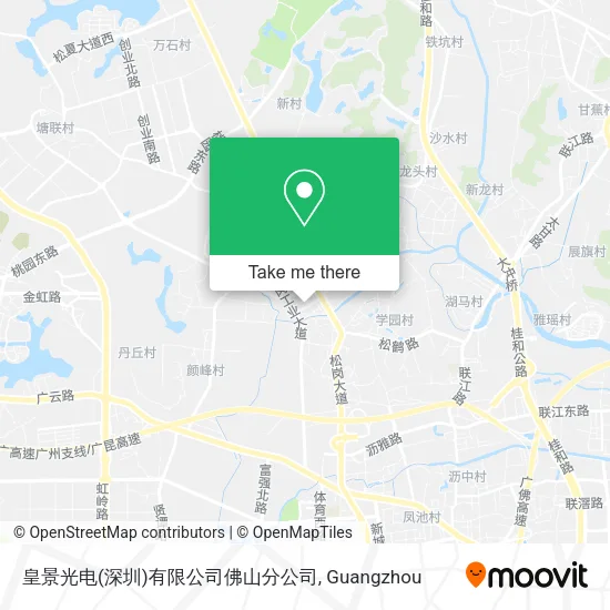 皇景光电(深圳)有限公司佛山分公司 map
