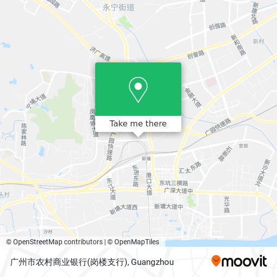 广州市农村商业银行(岗楼支行) map