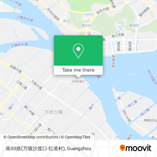 南30路(万顷沙渡口-红港村) map