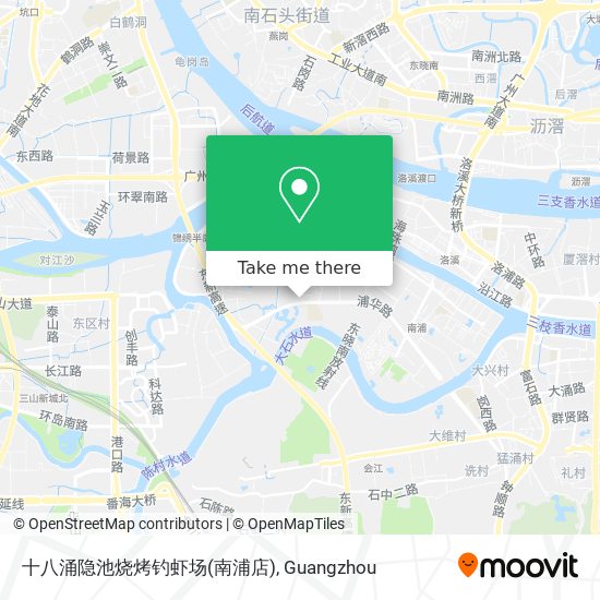 十八涌隐池烧烤钓虾场(南浦店) map