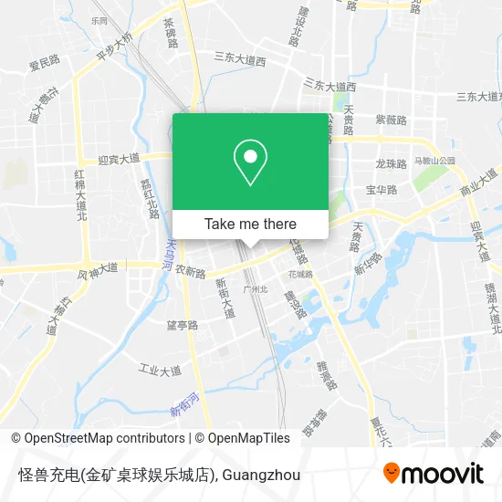 怪兽充电(金矿桌球娱乐城店) map