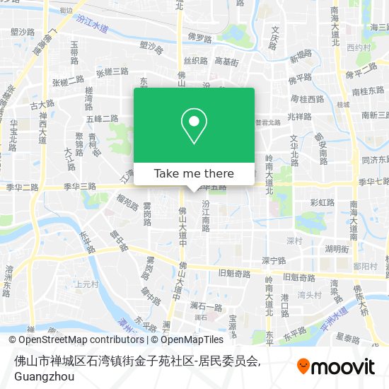 佛山市禅城区石湾镇街金子苑社区-居民委员会 map
