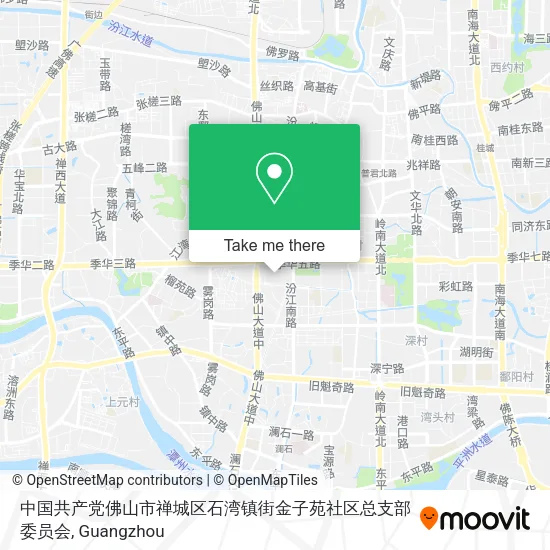 中国共产党佛山市禅城区石湾镇街金子苑社区总支部委员会 map