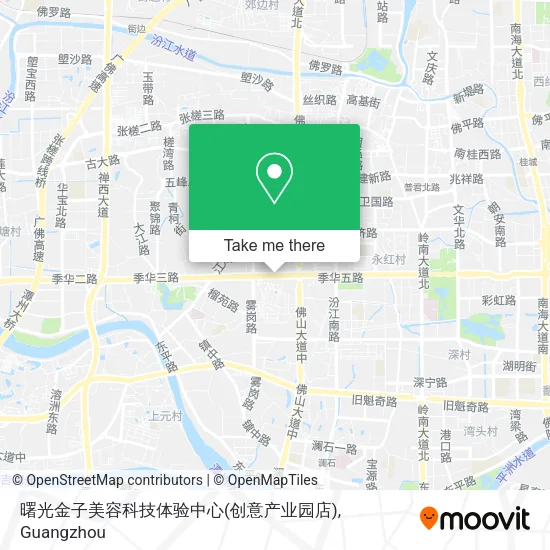 曙光金子美容科技体验中心(创意产业园店) map