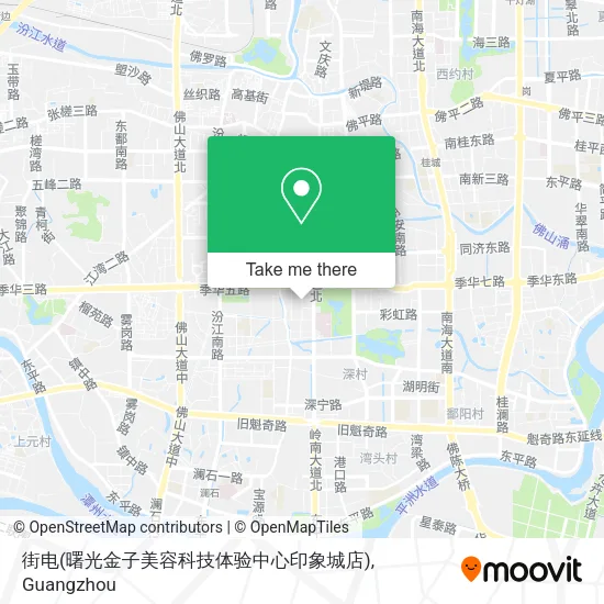 街电(曙光金子美容科技体验中心印象城店) map