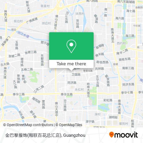 金巴黎服饰(顺联百花总汇店) map