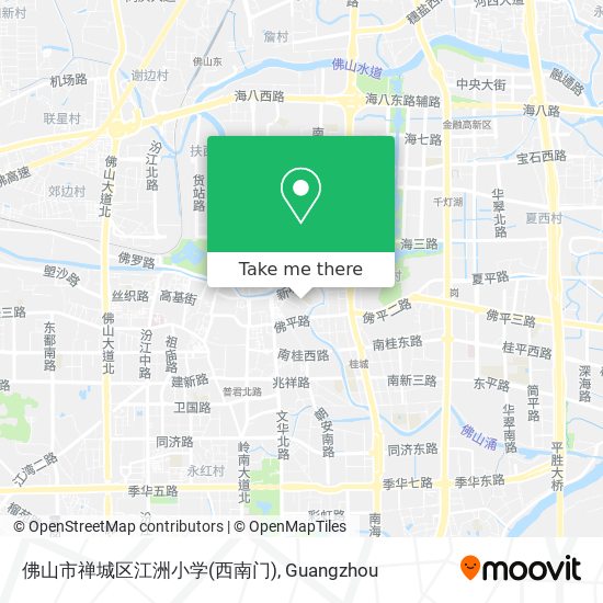 佛山市禅城区江洲小学(西南门) map