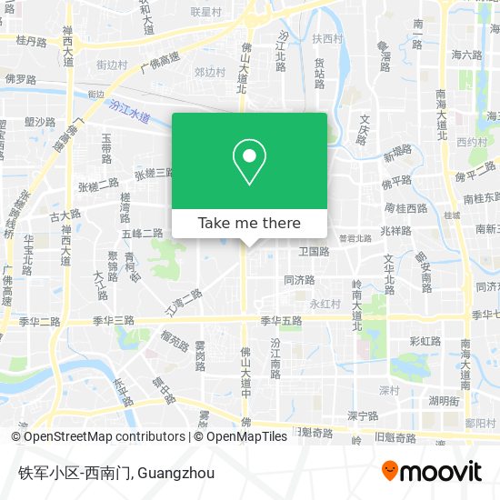 铁军小区-西南门 map
