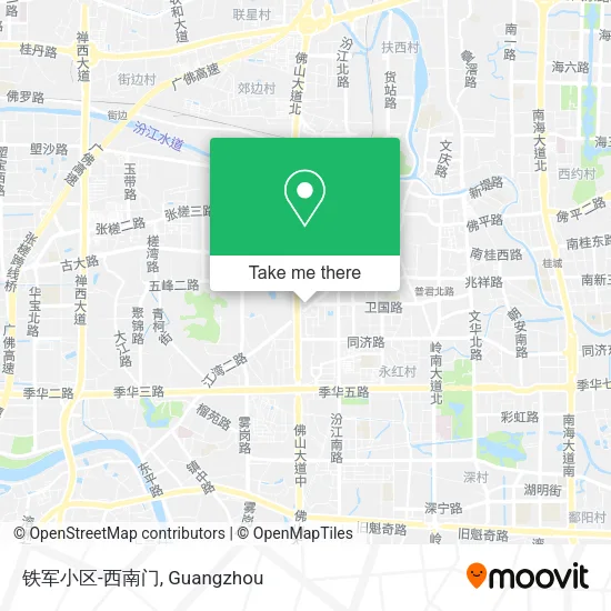 铁军小区-西南门 map