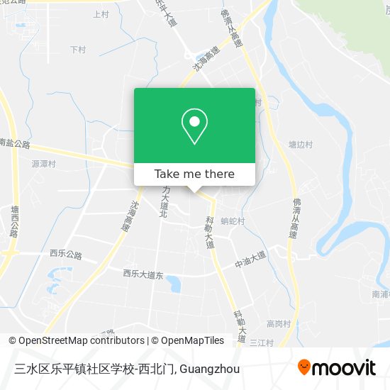 三水区乐平镇社区学校-西北门 map