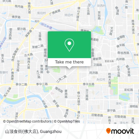 山顶食街(佛大店) map