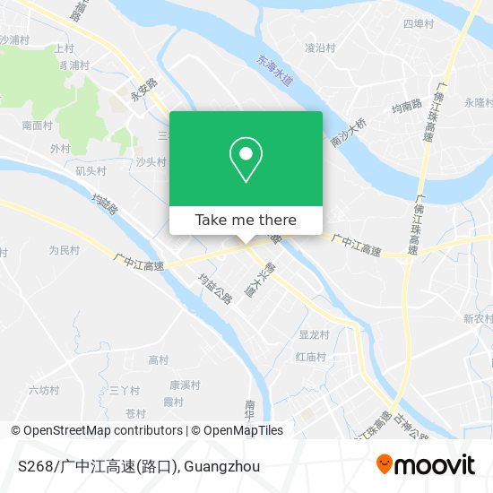 S268/广中江高速(路口) map