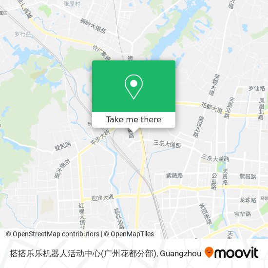 搭搭乐乐机器人活动中心(广州花都分部) map