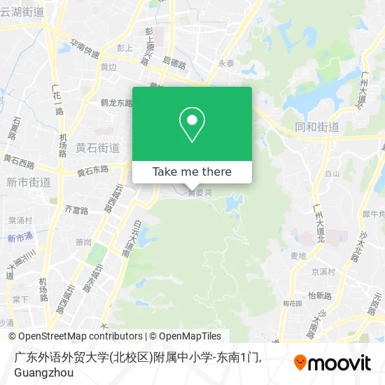广东外语外贸大学(北校区)附属中小学-东南1门 map