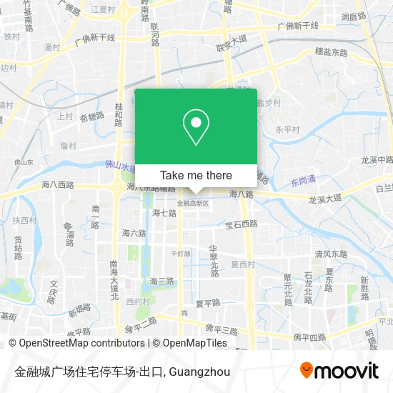 金融城广场住宅停车场-出口 map