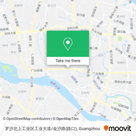 罗沙北上工业区工业大道/金沙路(路口) map