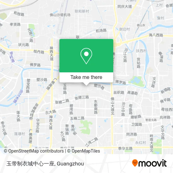 玉带制衣城中心一座 map