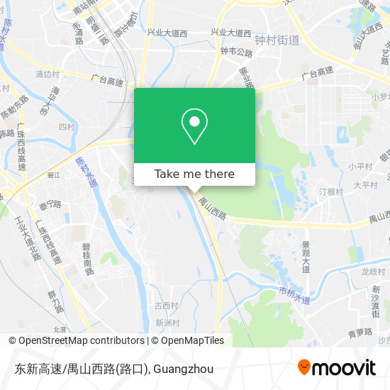 东新高速/禺山西路(路口) map