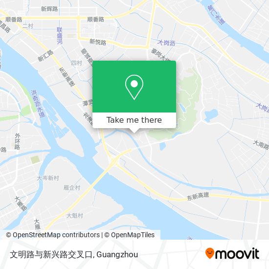 文明路与新兴路交叉口 map