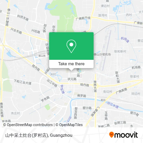 山中采土灶台(罗村店) map