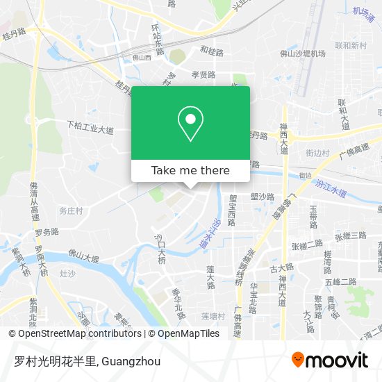罗村光明花半里 map