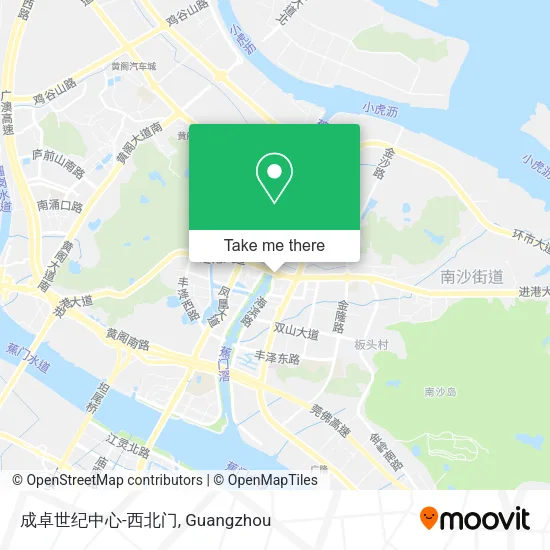 成卓世纪中心-西北门 map