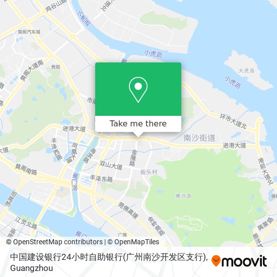 中国建设银行24小时自助银行(广州南沙开发区支行) map
