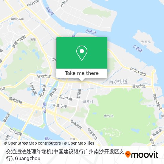 交通违法处理终端机(中国建设银行广州南沙开发区支行) map