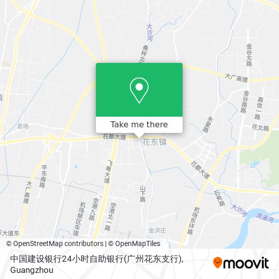中国建设银行24小时自助银行(广州花东支行) map