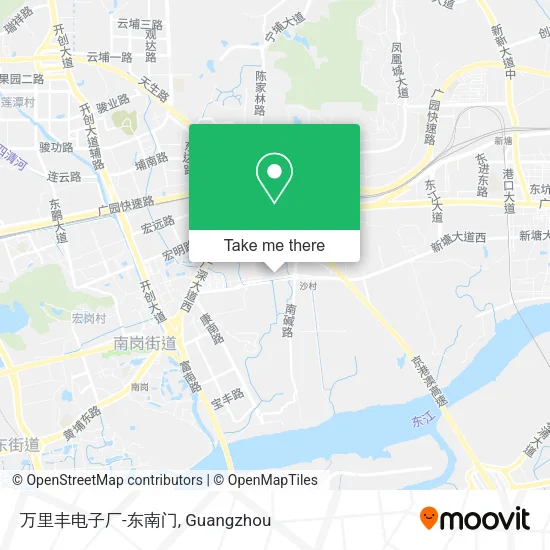 万里丰电子厂-东南门 map