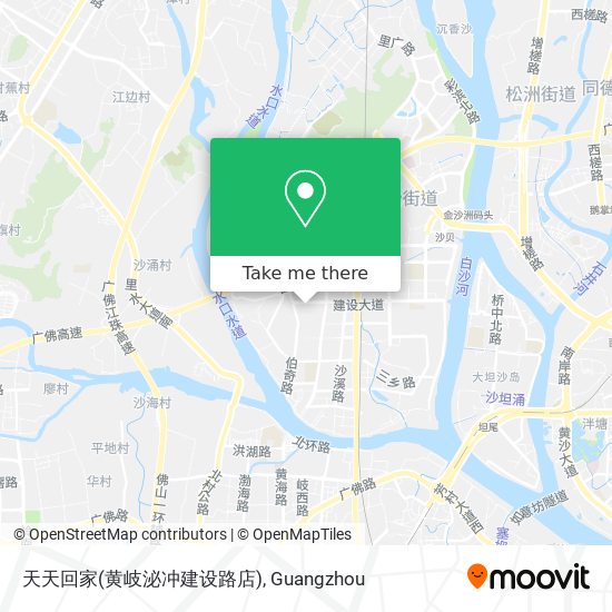天天回家(黄岐泌冲建设路店) map