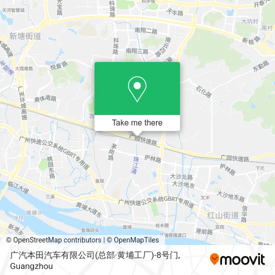 广汽本田汽车有限公司(总部·黄埔工厂)-8号门 map