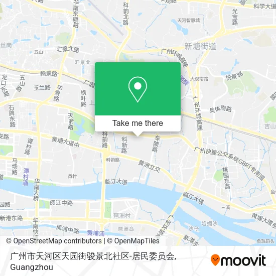 广州市天河区天园街骏景北社区-居民委员会 map