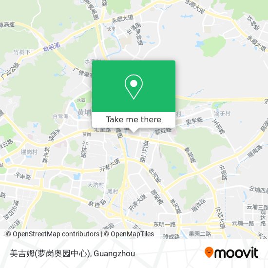美吉姆(萝岗奥园中心) map