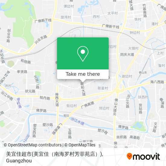 美宜佳超市(美宜佳（南海罗村芳菲苑店）) map