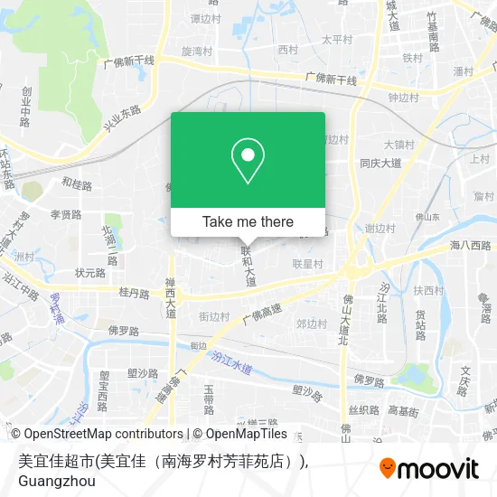 美宜佳超市(美宜佳（南海罗村芳菲苑店）) map