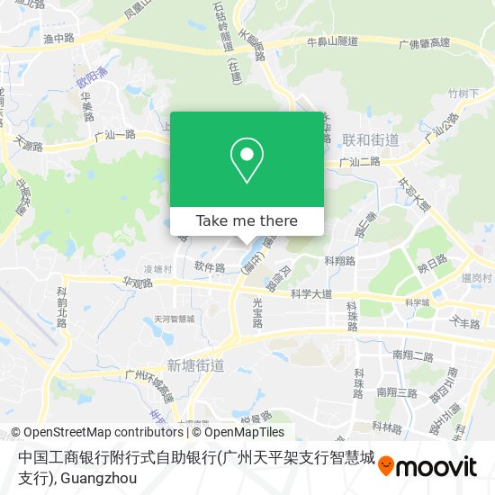 中国工商银行附行式自助银行(广州天平架支行智慧城支行) map