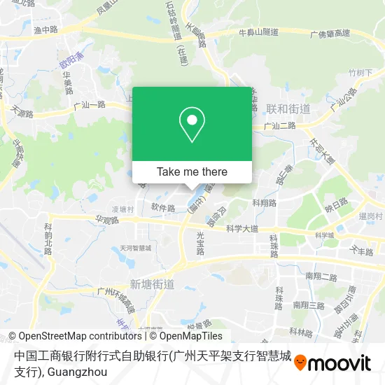 中国工商银行附行式自助银行(广州天平架支行智慧城支行) map