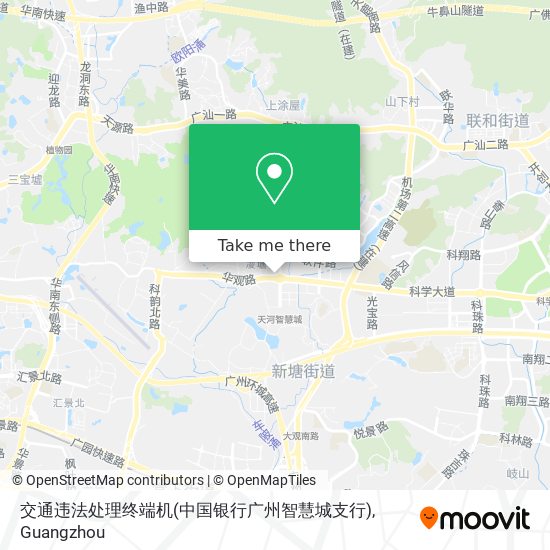 交通违法处理终端机(中国银行广州智慧城支行) map