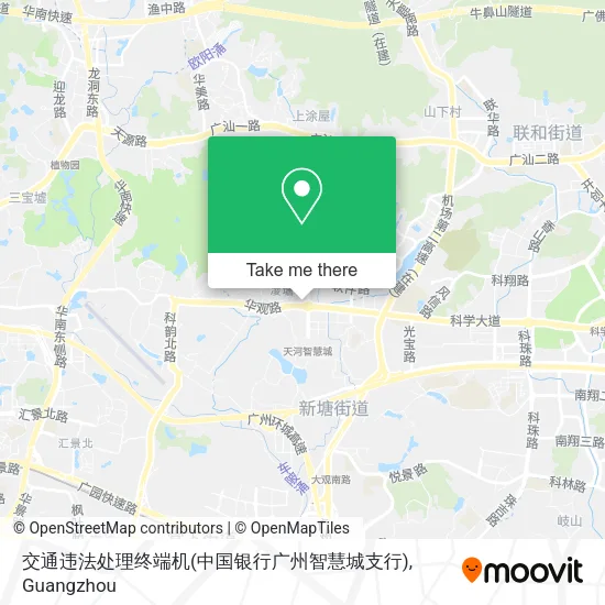 交通违法处理终端机(中国银行广州智慧城支行) map